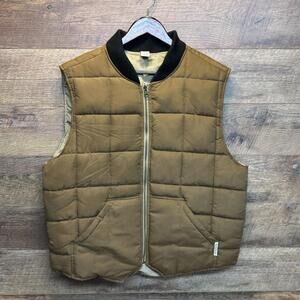 Field & Stream Vest Mens XL Quilted Full Zip Outdoors Puffer Lined Reversible